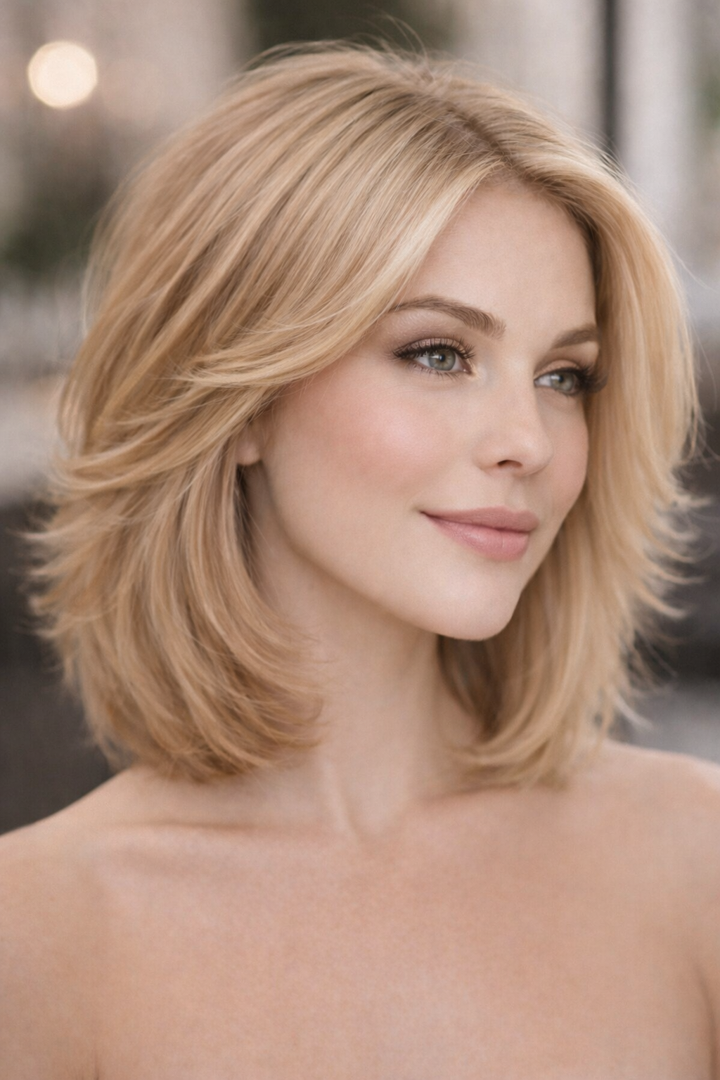 Women's haircut styling