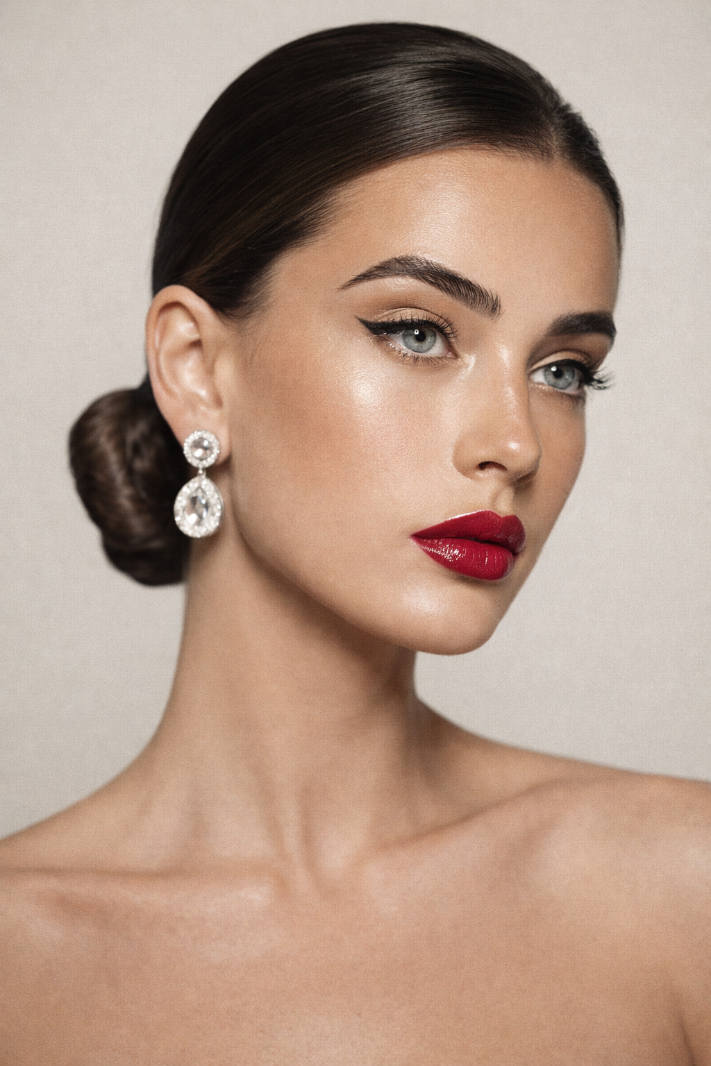 Bridal makeup application